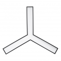 Светильник светодиодный Geometria ЭРА Igrek SPO-143-B-40K-056 56Вт 4000К 3700Лм IP40 900*900*80 черный подвесной'