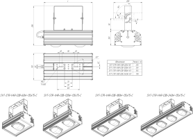 LED светильник SVT-STR-VAR-COB-60W-60'